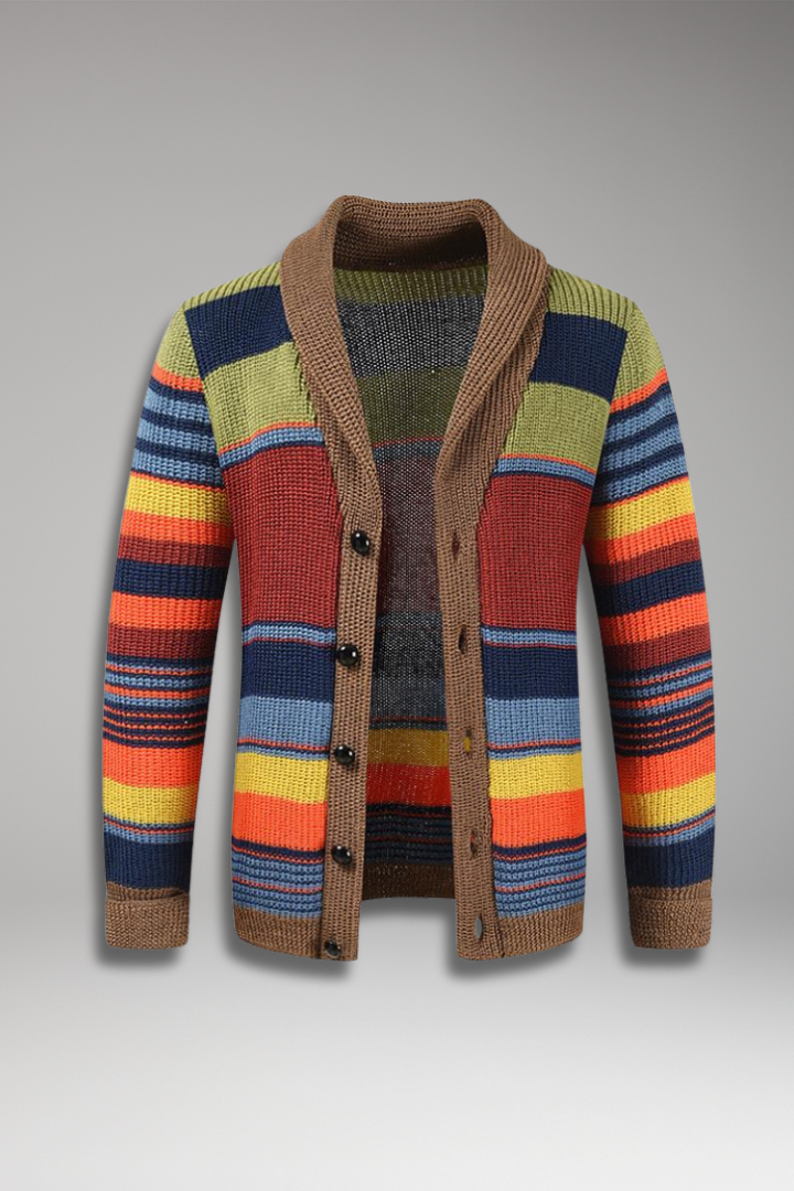 Men’s Jumper Jacket with Lapel and Buttons