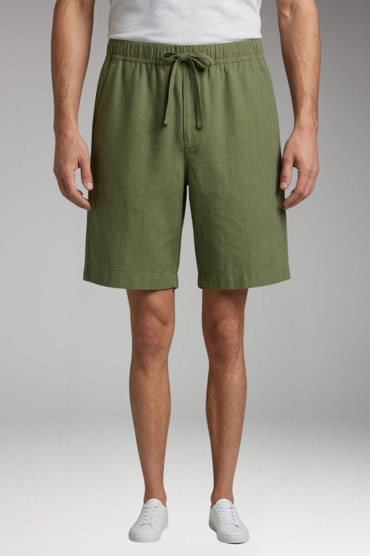 Men's Shorts with Drawstring Waist and Side Pockets