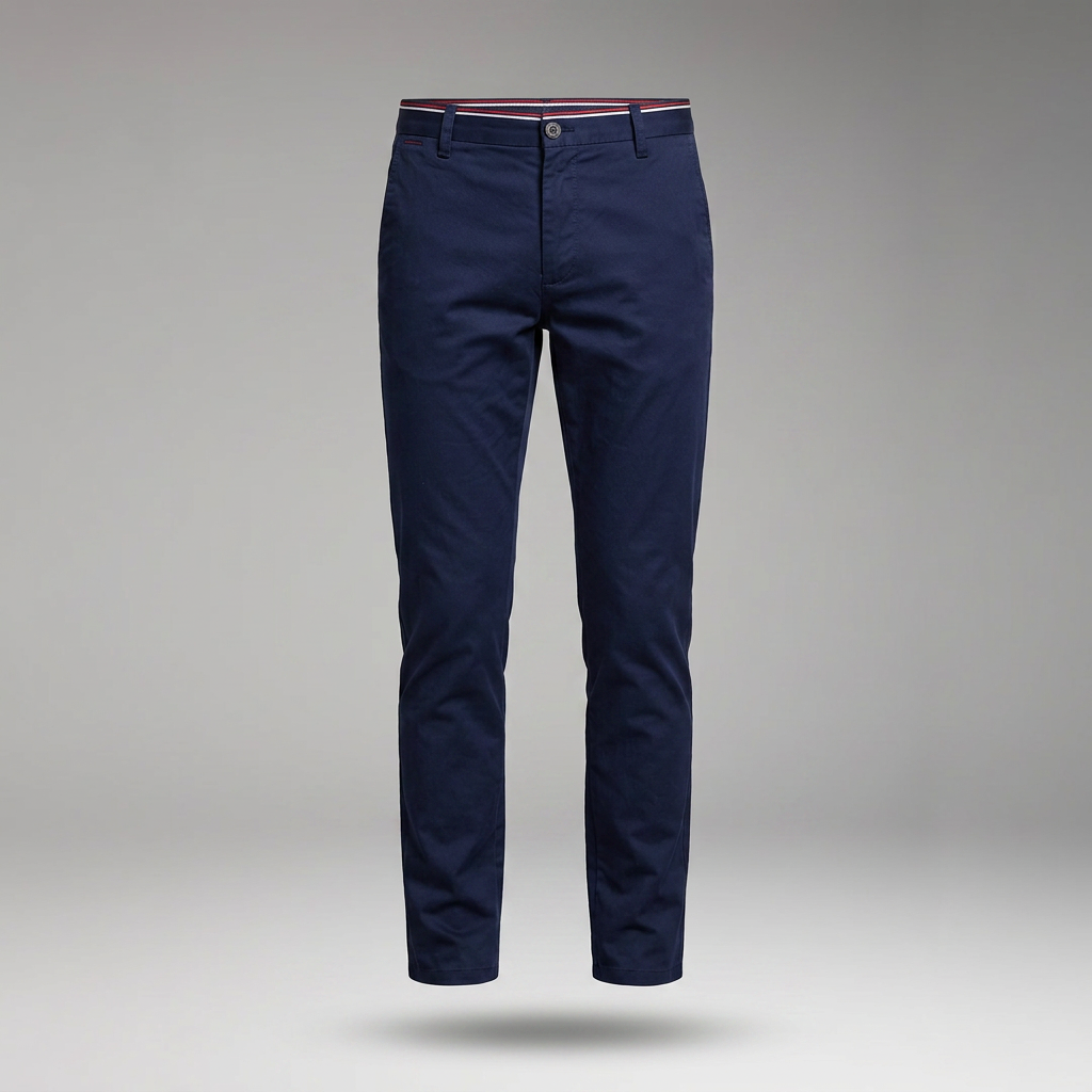 Men’s Slim-Fit Trousers with Tapered Ankle