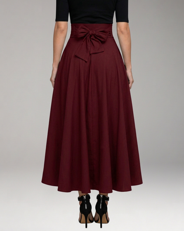 Women’s Maxi Skirt with High Waist and Pockets