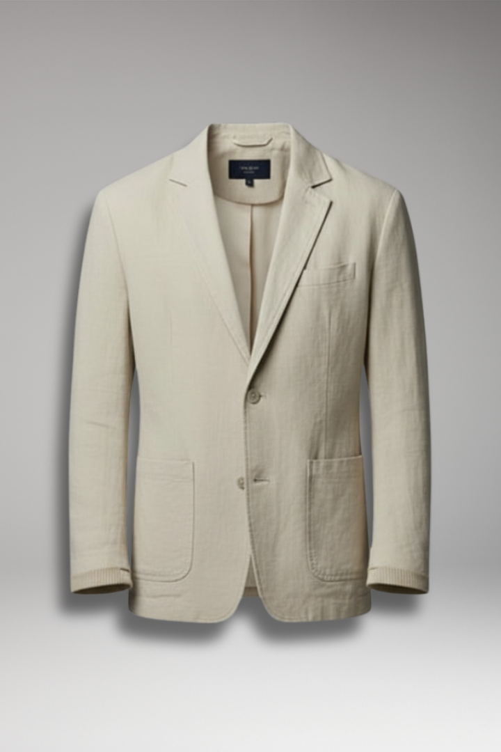 Men’s Jacket with Relaxed Fit and Distinct Dyed Look