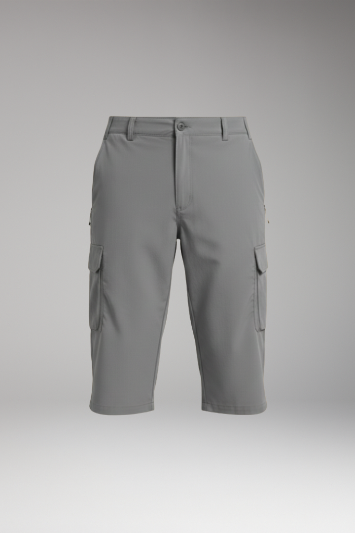 Men's Bermuda Cargo Shorts with Multiple Pockets and Relaxed Fit