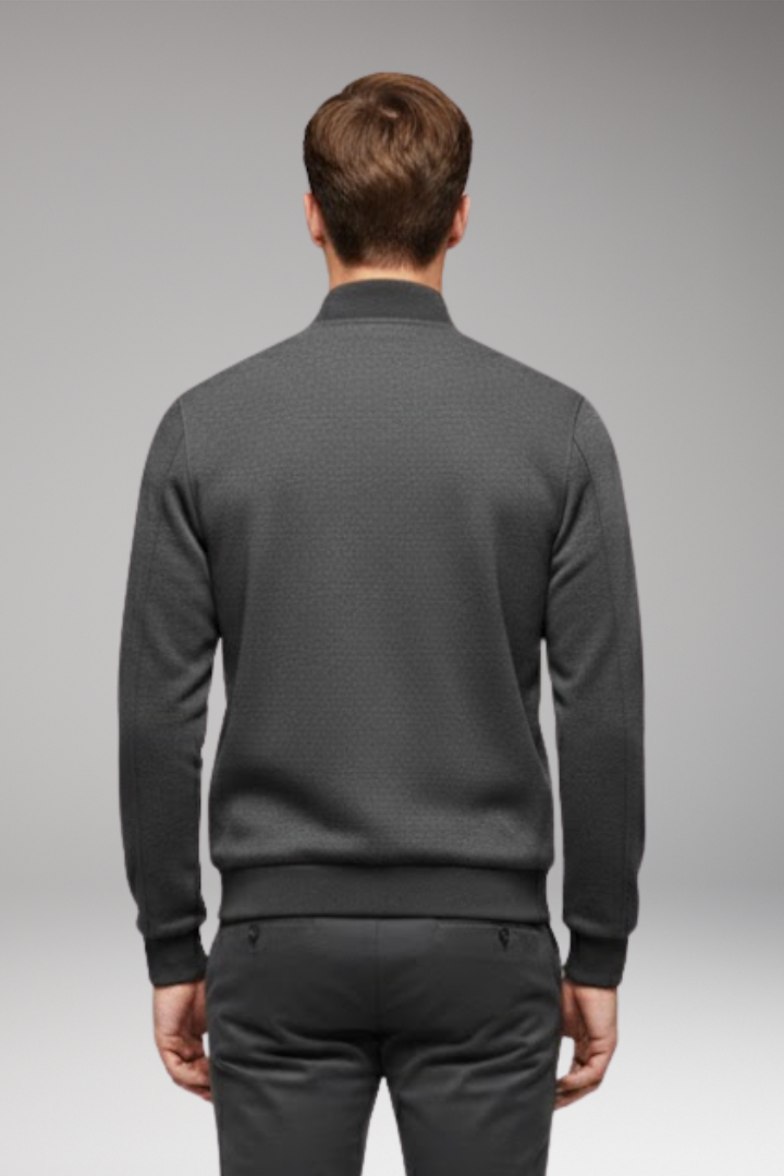 Men’s Bomber Jacket with High Closing Collar