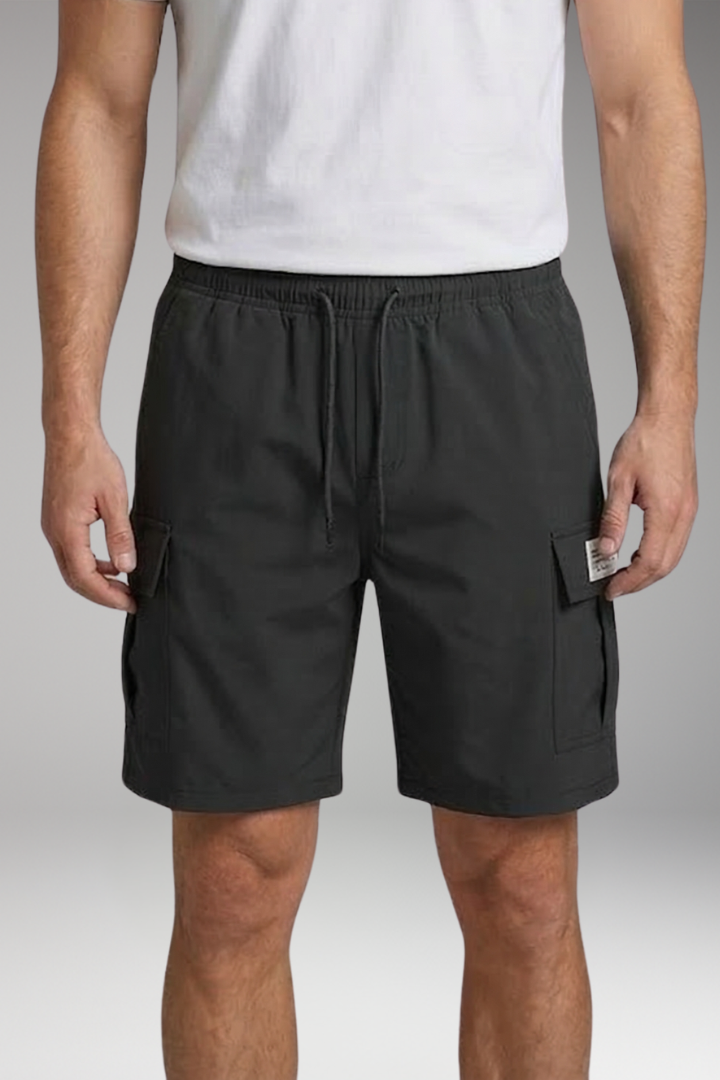 Men's Cargo Knee-Length Shorts with Drawstring