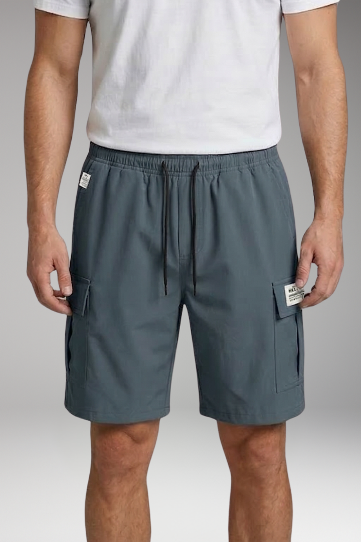 Men's Cargo Knee-Length Shorts with Drawstring