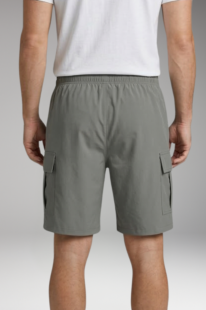 Men's Cargo Knee-Length Shorts with Drawstring