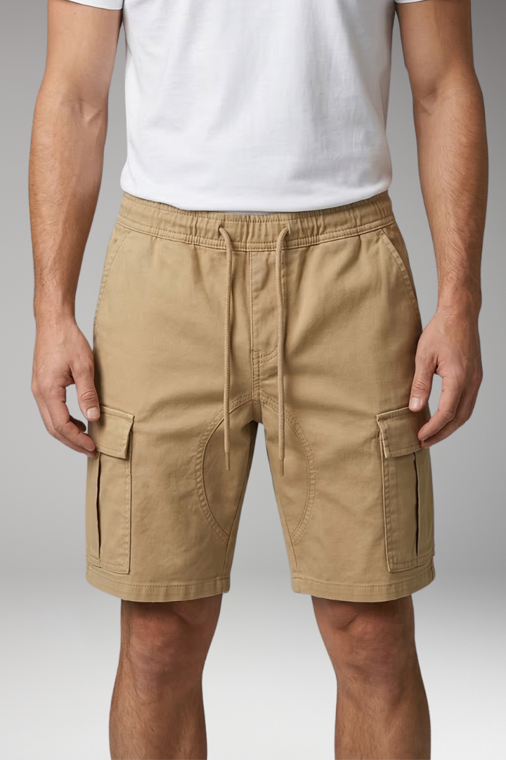 Men's Cargo Knee Length Shorts with Flap Pockets