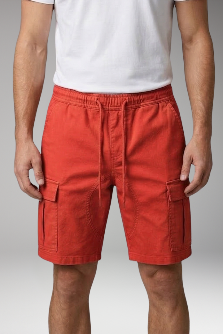 Men's Cargo Knee Length Shorts with Flap Pockets