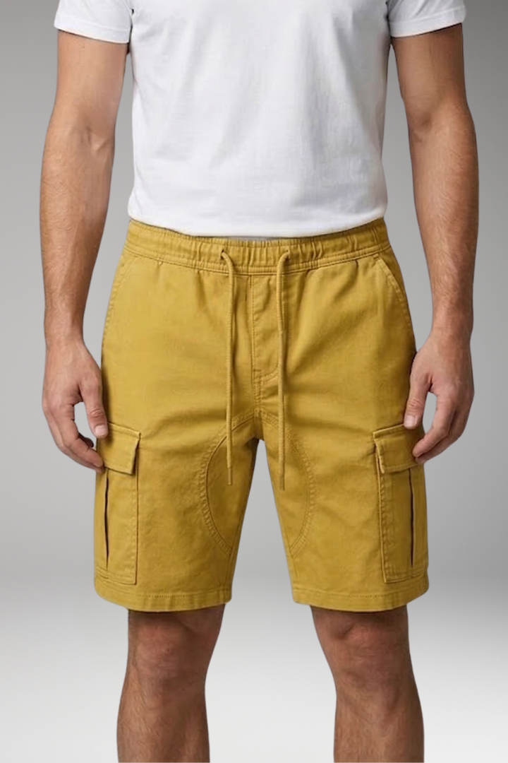 Men's Cargo Knee Length Shorts with Flap Pockets