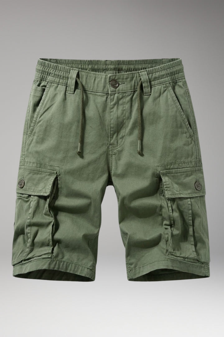 Men's Cargo Shorts with Belt and Multiple Pockets