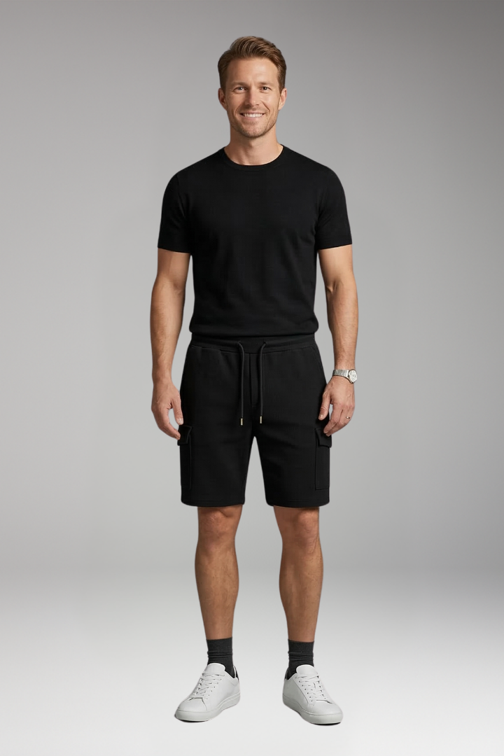 Men's Cargo Shorts with Drawstring Waist