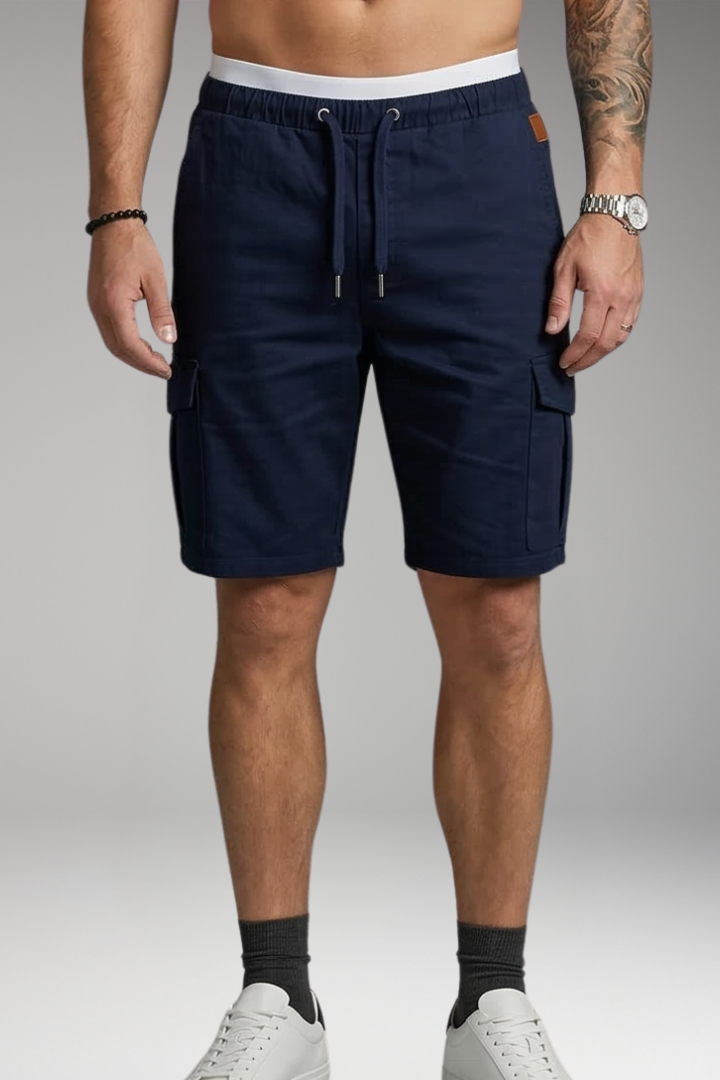 Men's Cargo Shorts with Drawstring Waist