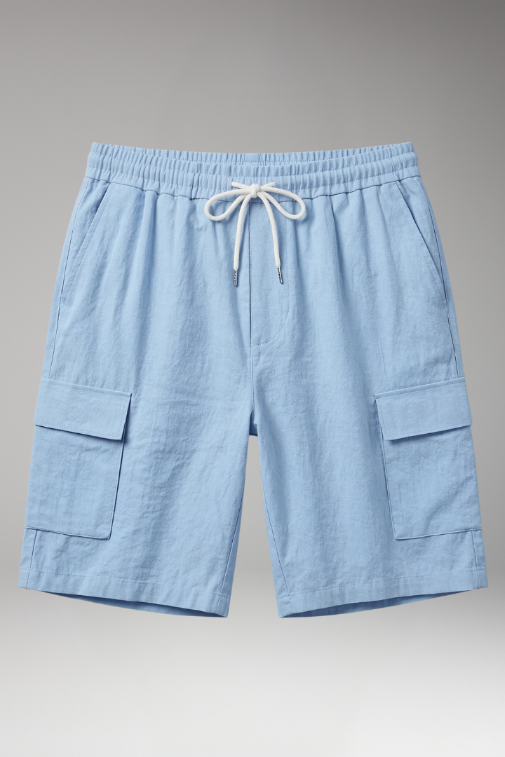 Men’s Cargo Shorts with Drawstring and Cargo Pockets