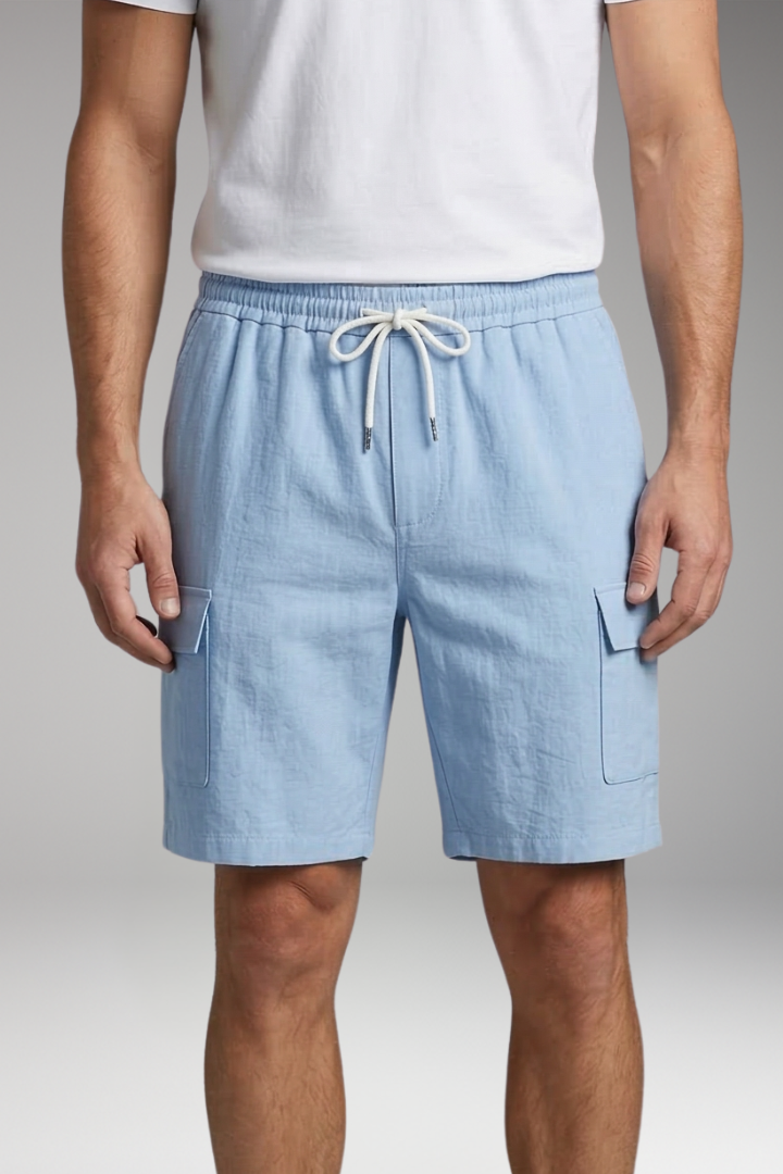 Men’s Cargo Shorts with Drawstring and Cargo Pockets