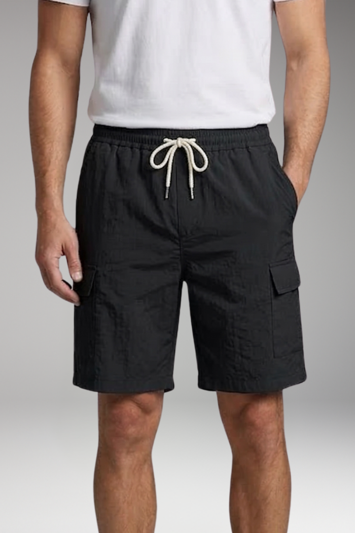 Men’s Cargo Shorts with Drawstring and Cargo Pockets