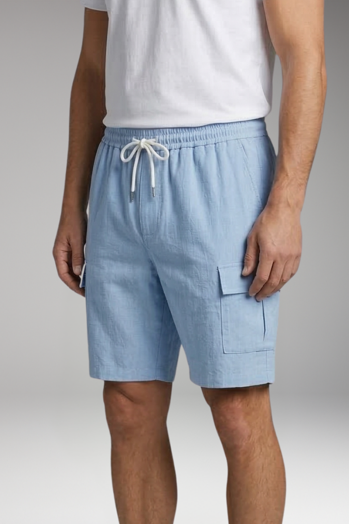 Men’s Cargo Shorts with Drawstring and Cargo Pockets