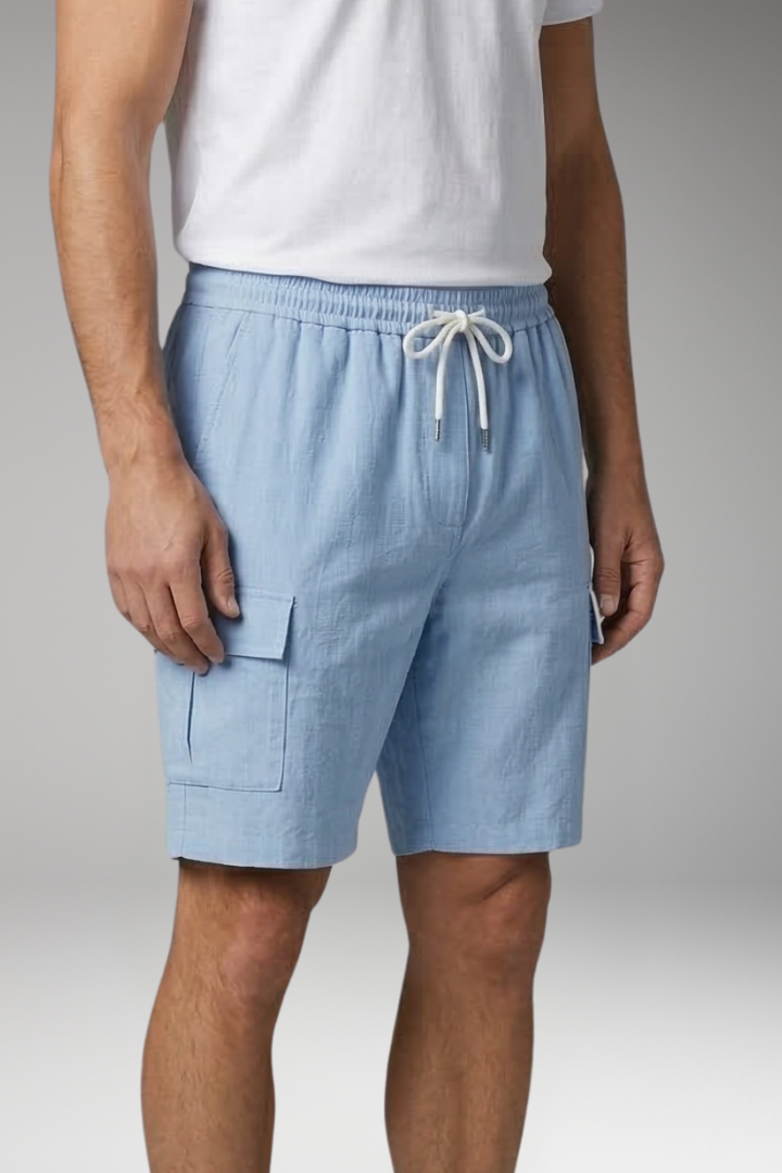 Men’s Cargo Shorts with Drawstring and Cargo Pockets