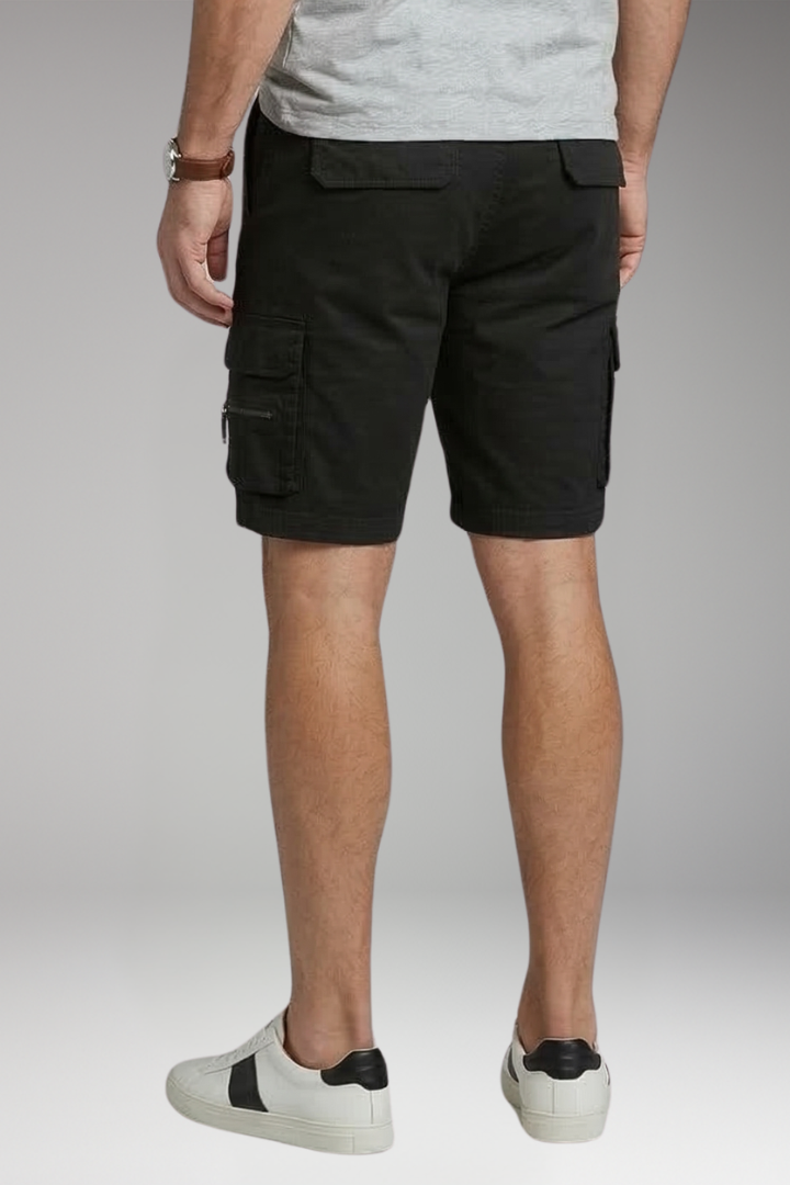 Men's Cargo Shorts with Drawstring and Multiple Pockets