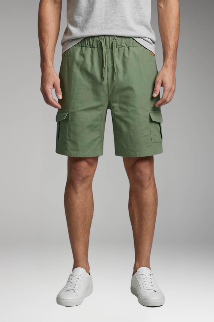 Men's Cargo Shorts with Flap Cargo Pockets