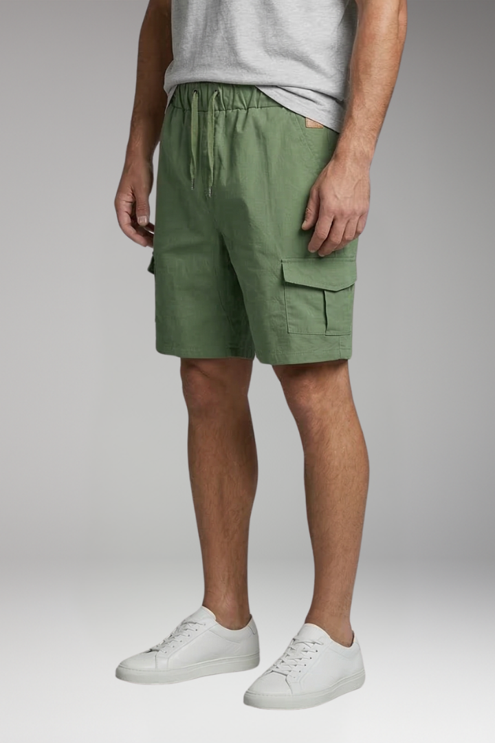 Men's Cargo Shorts with Flap Cargo Pockets