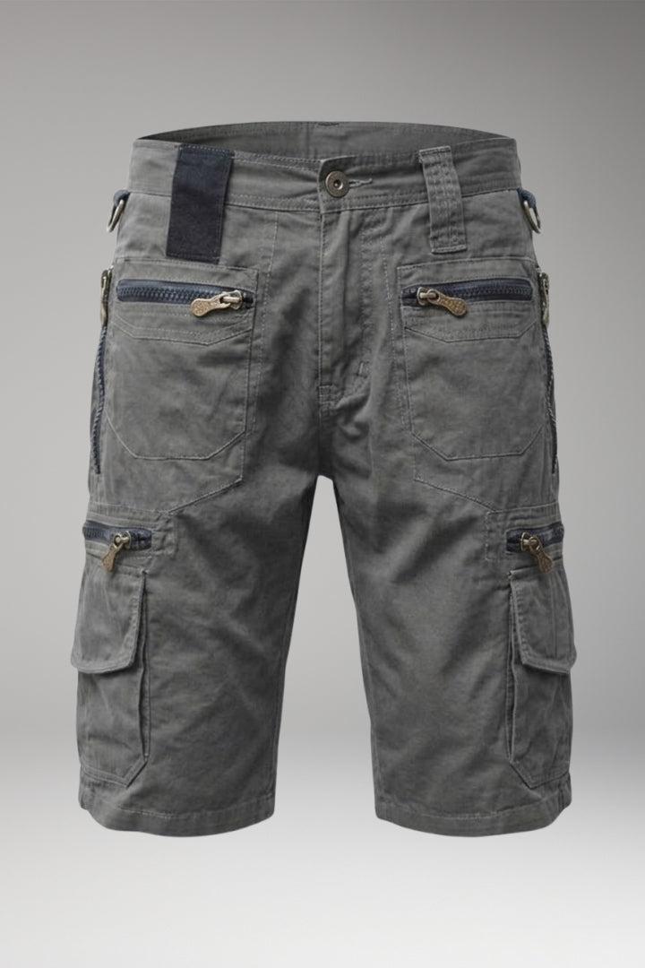 Men's Cargo Shorts with Multiple Pockets and Belt Loops
