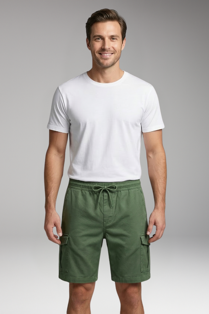 Men's Cargo Shorts with Side Cargo Flap Pockets