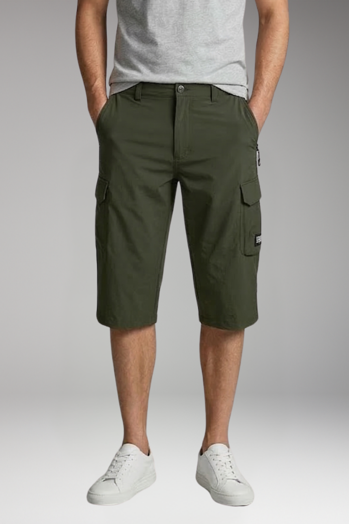 Men's Cargo Shorts with Zippered Pockets