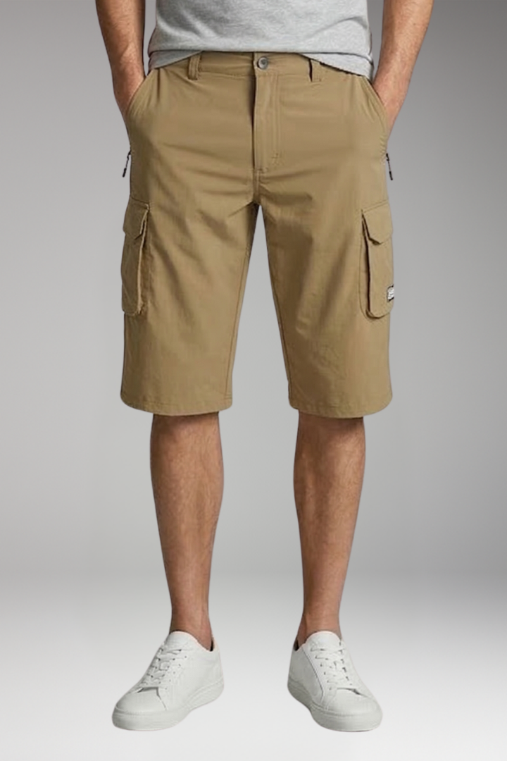 Men's Cargo Shorts with Zippered Pockets