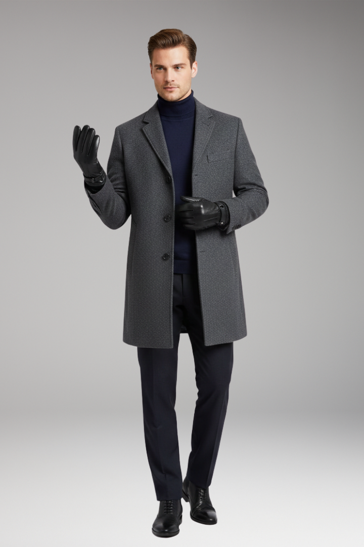 Men’s Gloves with Adjustable Strap and Ribbed Cuff