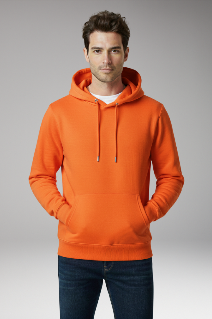 Men’s Hoodie with Adjustable Hood and Kangaroo Pocket