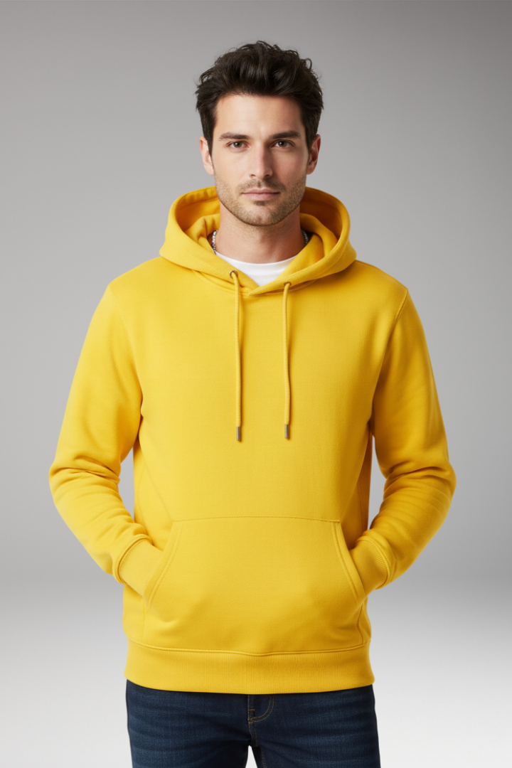 Men’s Hoodie with Adjustable Hood and Kangaroo Pocket