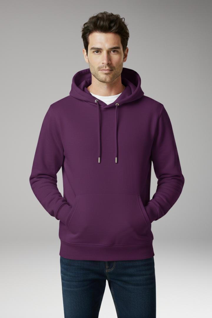 Men’s Hoodie with Adjustable Hood and Kangaroo Pocket
