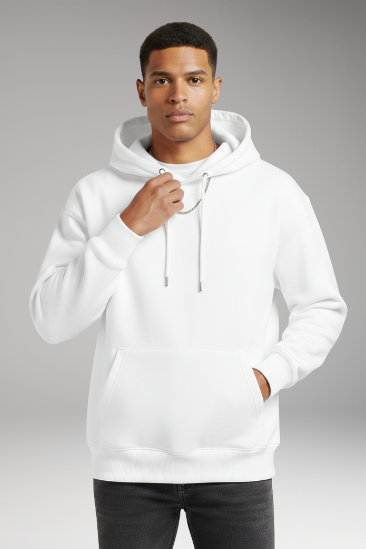 Men’s Hoodie with Adjustable Hood and Kangaroo Pocket