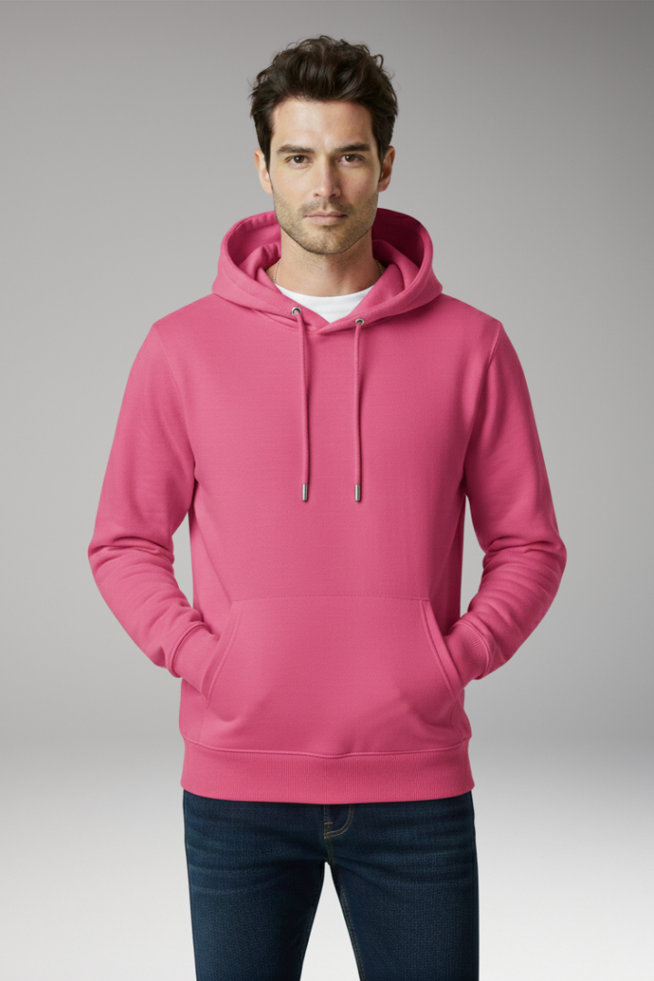 Men’s Hoodie with Adjustable Hood and Kangaroo Pocket