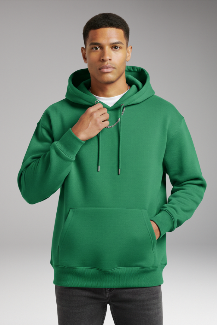 Men’s Hoodie with Adjustable Hood and Kangaroo Pocket