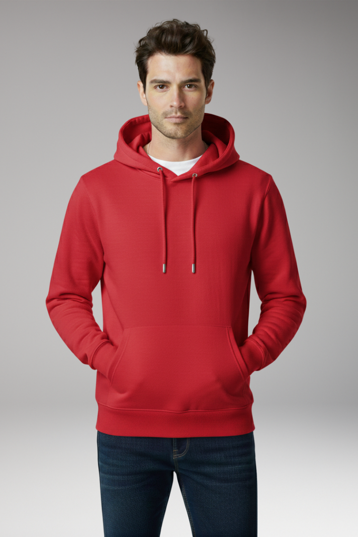 Men’s Hoodie with Adjustable Hood and Kangaroo Pocket