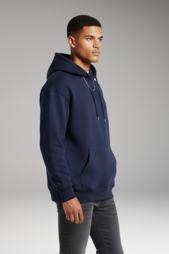 Men’s Hoodie with Adjustable Hood and Kangaroo Pocket