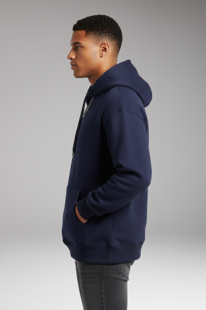 Men’s Hoodie with Adjustable Hood and Kangaroo Pocket