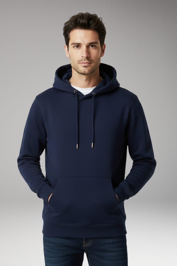 Men’s Hoodie with Adjustable Hood and Kangaroo Pocket