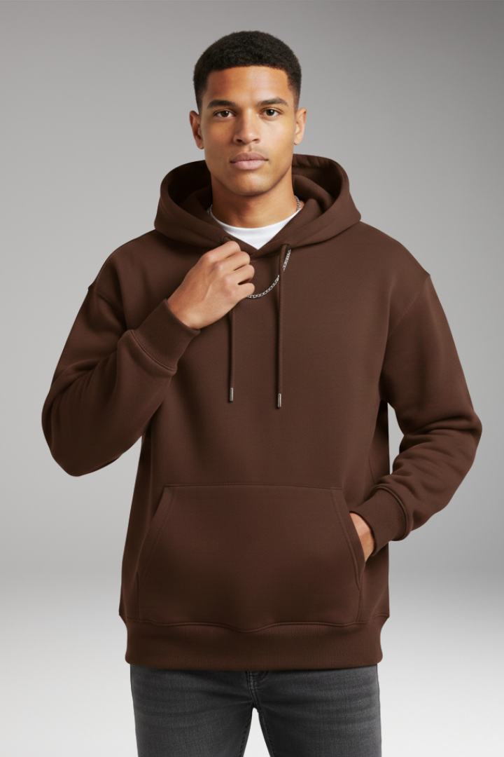 Men’s Hoodie with Adjustable Hood and Kangaroo Pocket