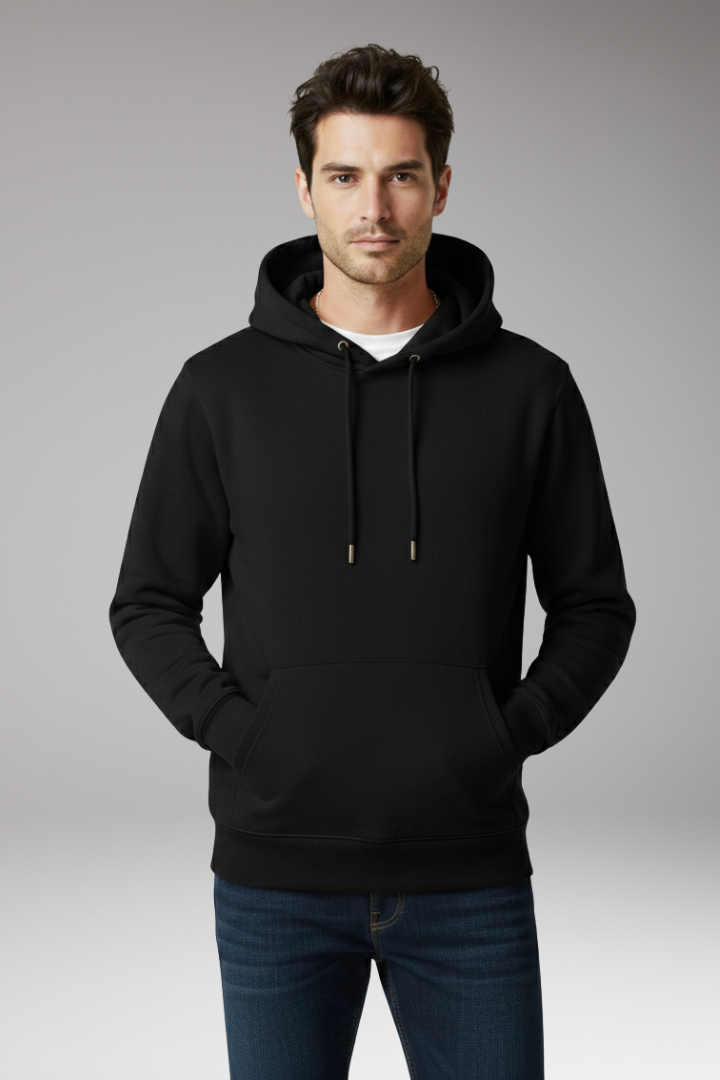 Men’s Hoodie with Adjustable Hood and Kangaroo Pocket