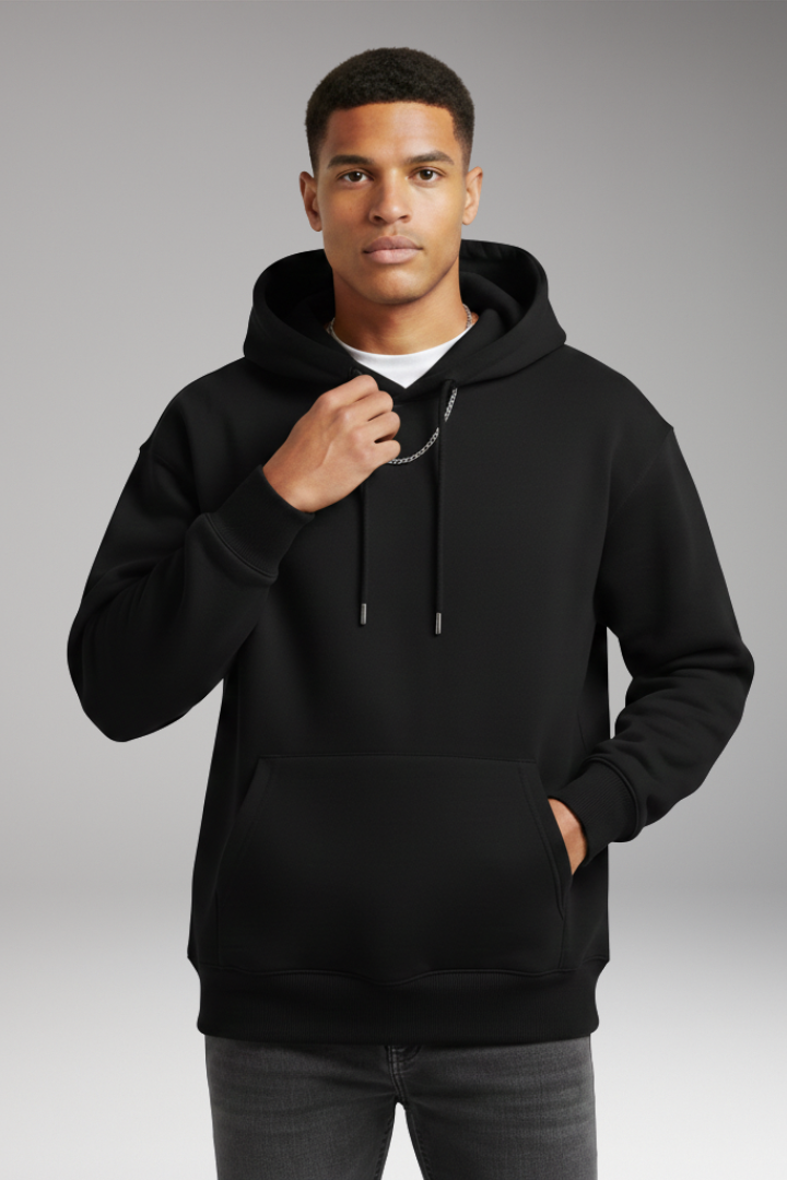 Men’s Hoodie with Adjustable Hood and Kangaroo Pocket