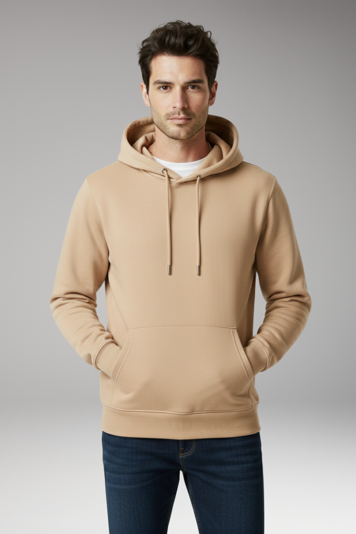 Men’s Hoodie with Adjustable Hood and Kangaroo Pocket