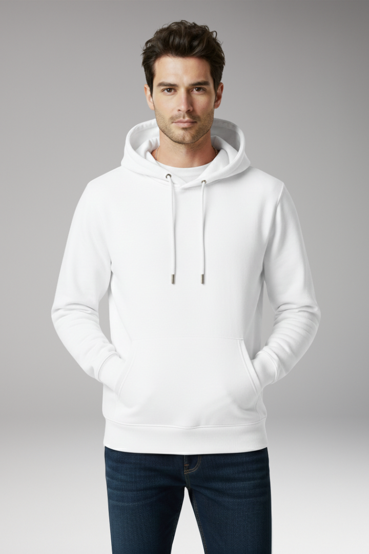 Men’s Hoodie with Adjustable Hood and Kangaroo Pocket