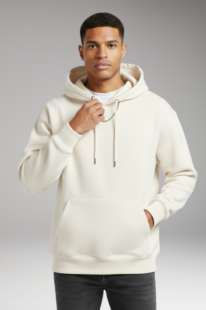 Men’s Hoodie with Adjustable Hood and Kangaroo Pocket