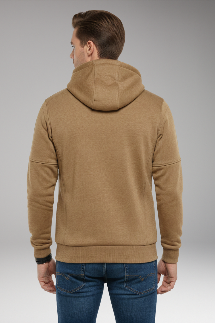 Men’s Hoodie with Full Zip and Zipped Pockets