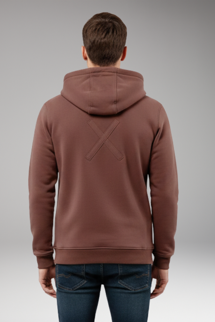 Men’s Hoodie with Half Zipper and Chest Storage