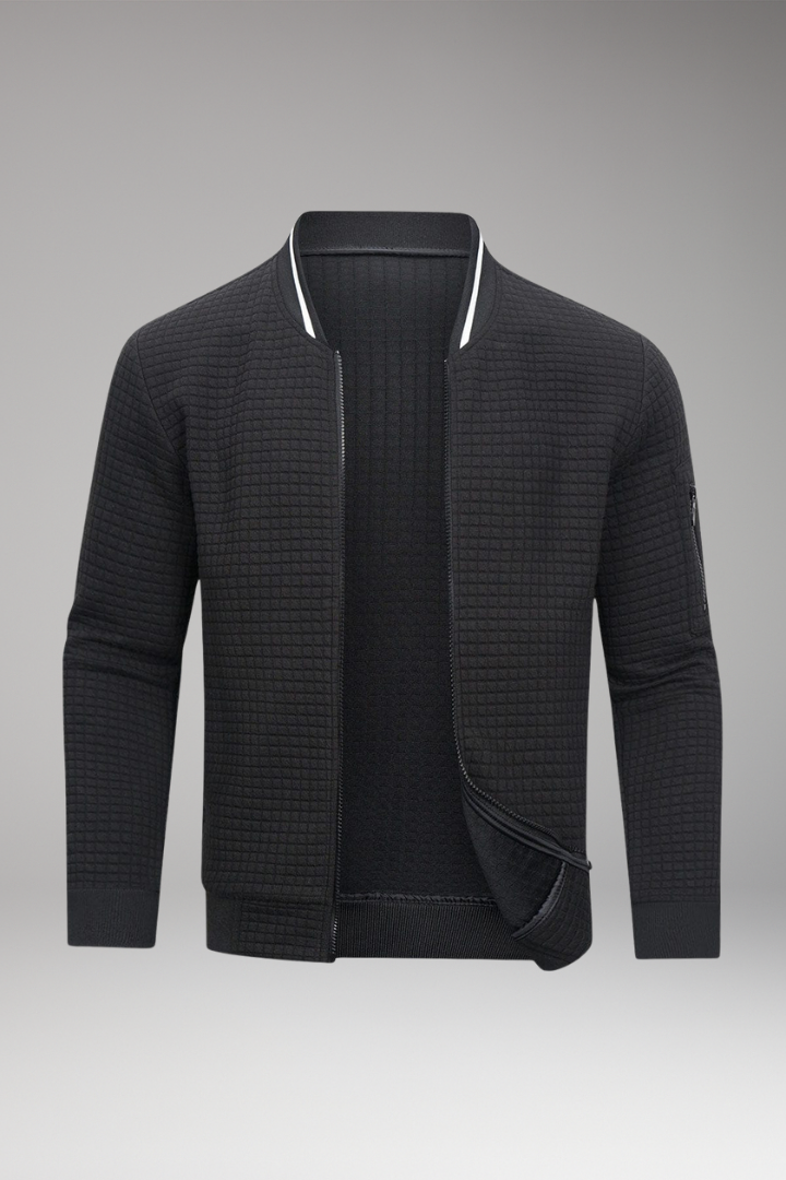 Men’s Jacket with Front Closure and Long Sleeves