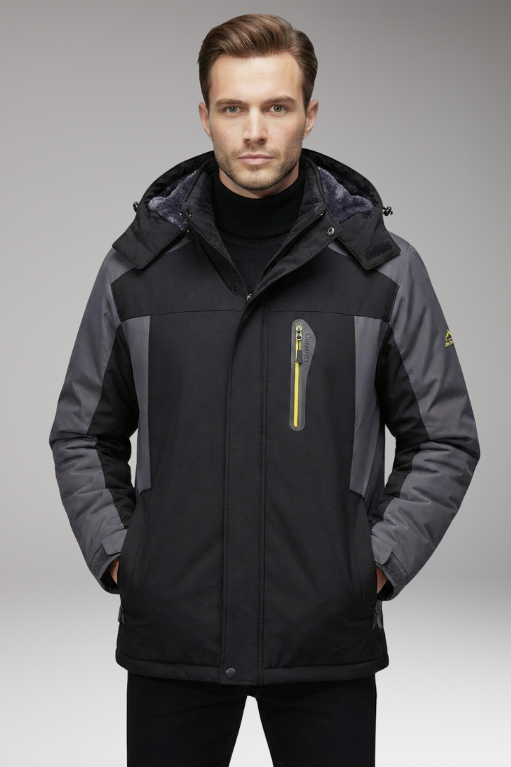 Men’s Jacket with Hood and Insulated Lining