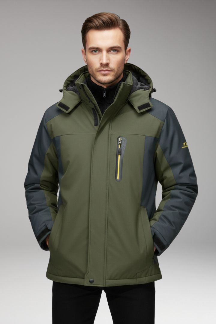 Men’s Jacket with Hood and Insulated Lining
